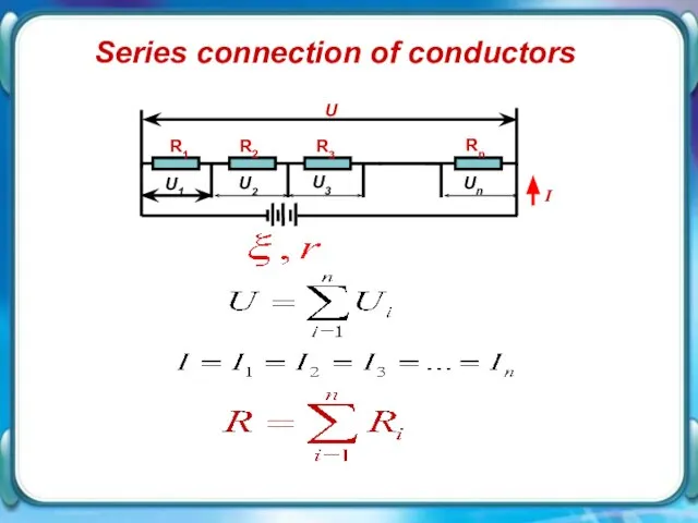 Series connection of conductors