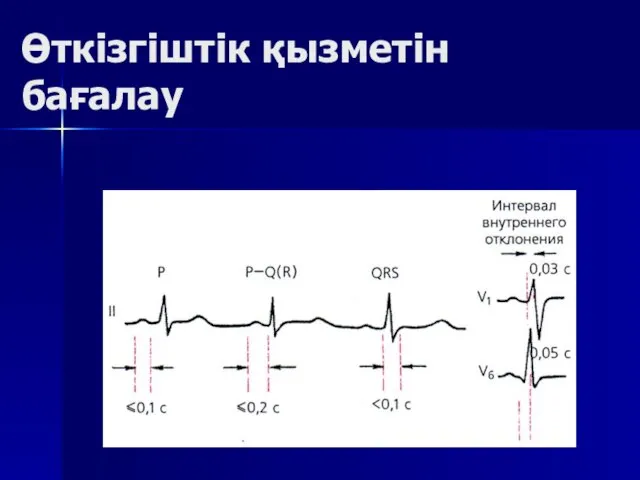 Өткізгіштік қызметін бағалау