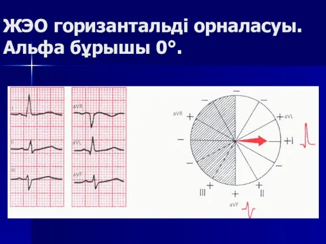 ЖЭО горизантальді орналасуы.Альфа бұрышы 0°.