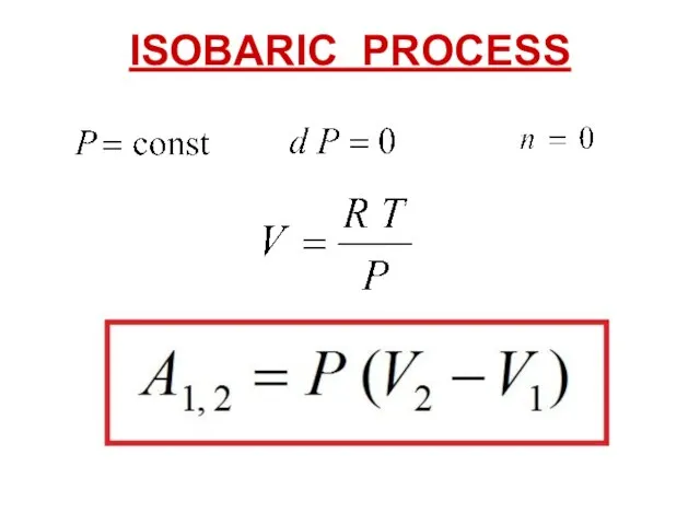 ISOBARIC PROCESS