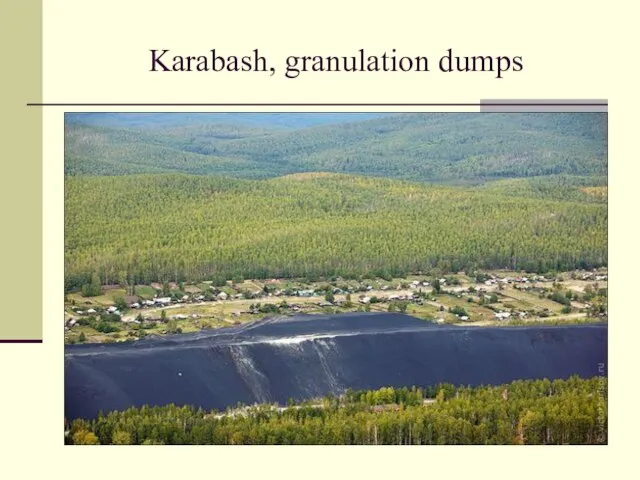 Karabash, granulation dumps