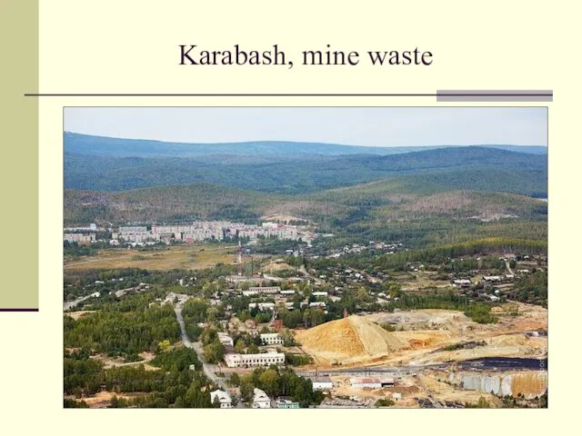 Karabash, mine waste