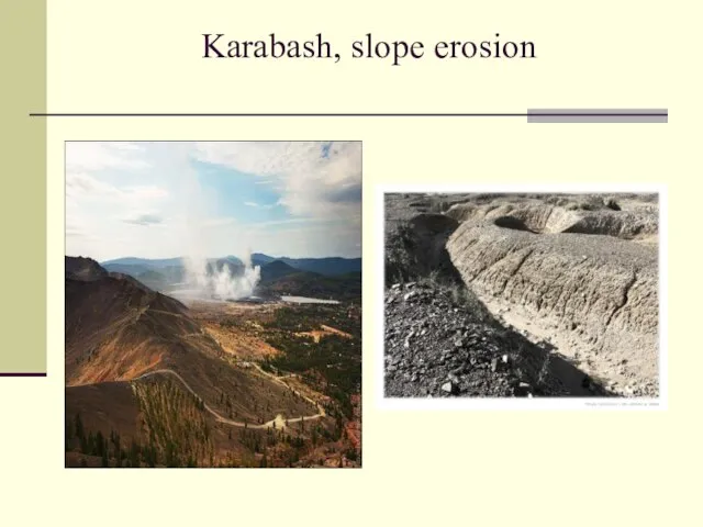 Karabash, slope erosion