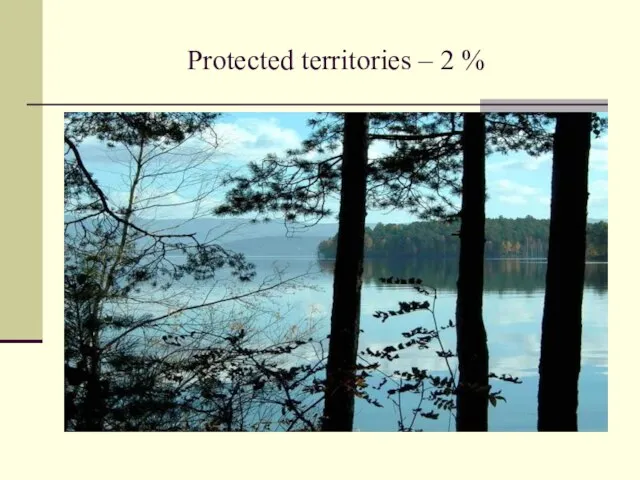 Protected territories – 2 %