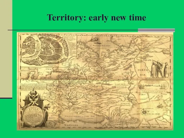 Territory: early new time