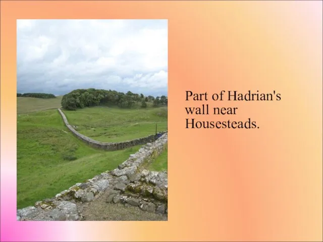 Part of Hadrian's wall near Housesteads.