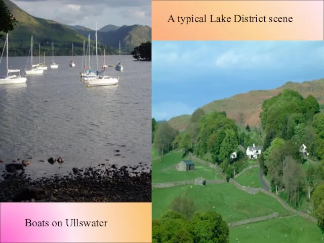 Boats on Ullswater A typical Lake District scene