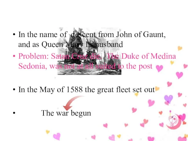 In the name of descent from John of Gaunt, and as Queen