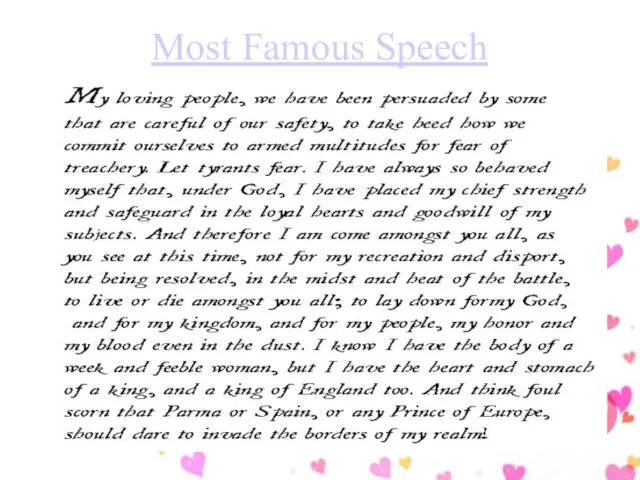 Most Famous Speech