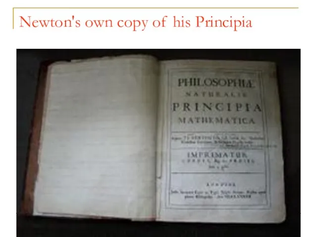 Newton's own copy of his Principia