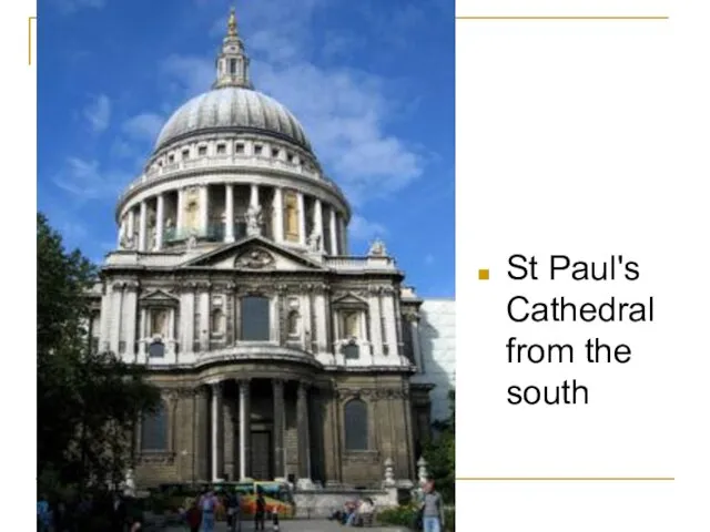 St Paul's Cathedral from the south