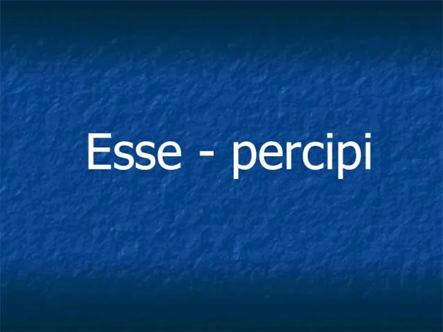 Esse - percipi