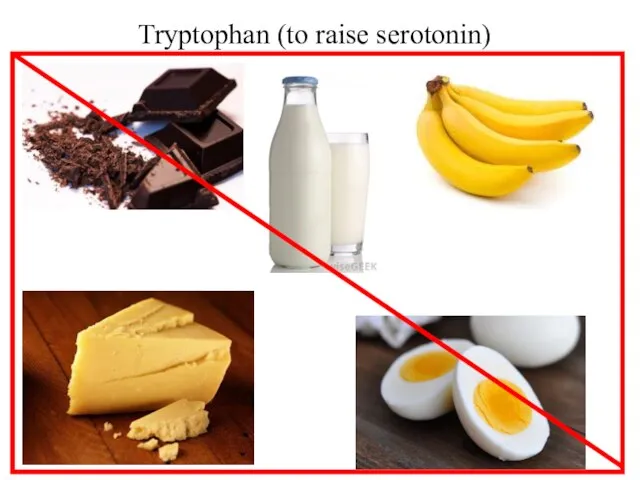 Tryptophan (to raise serotonin)