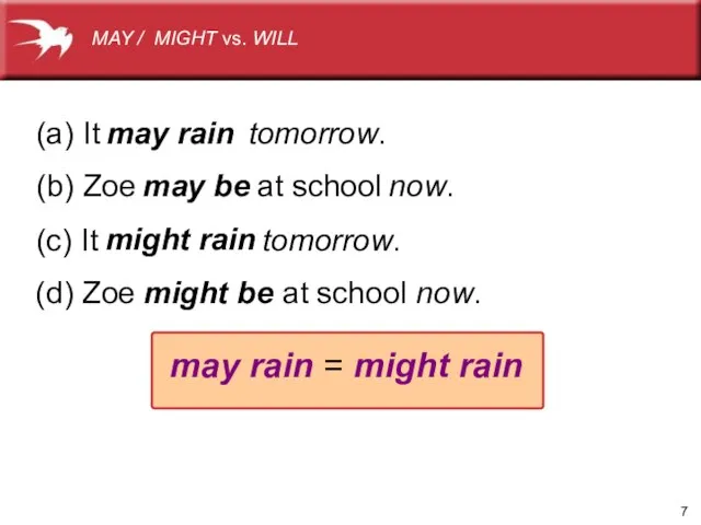 (a) It (b) Zoe at school tomorrow. now. (c) It tomorrow. (d)