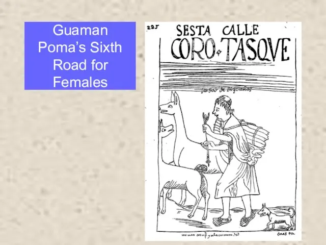 Guaman Poma’s Sixth Road for Females