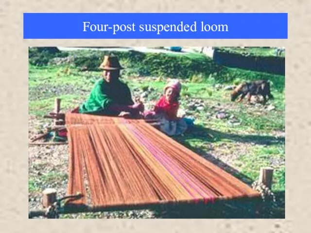 Four-post suspended loom