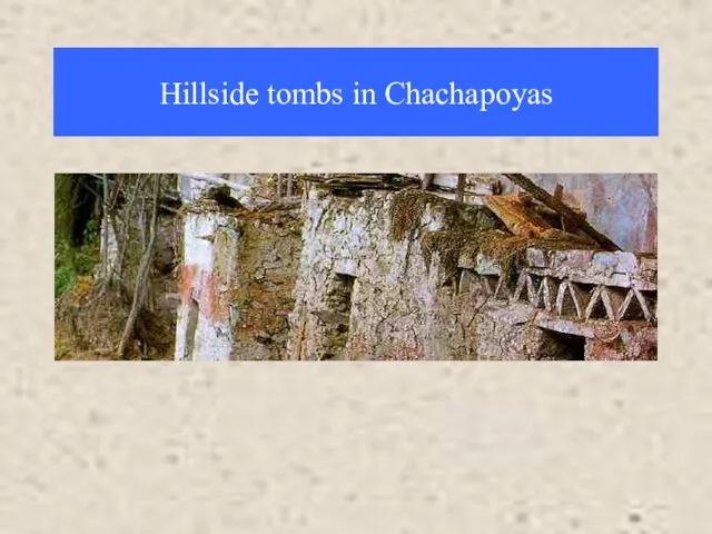 Hillside tombs in Chachapoyas