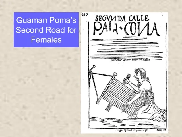 Guaman Poma’s Second Road for Females