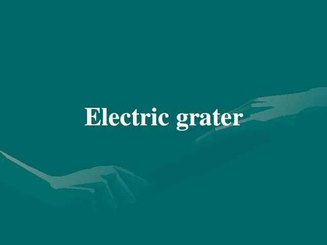 Electric grater