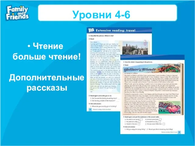 Уровни 4-6 Чтение больше чтение! Дополнительные рассказы