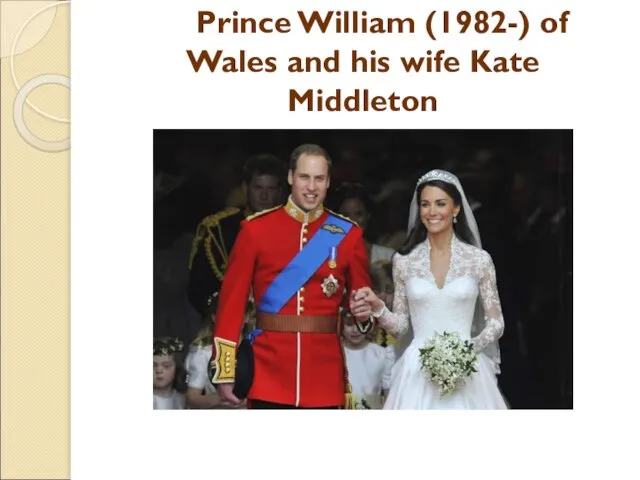 Prince William (1982-) of Wales and his wife Kate Middleton