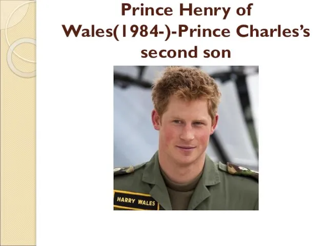 Prince Henry of Wales(1984-)-Prince Charles’s second son