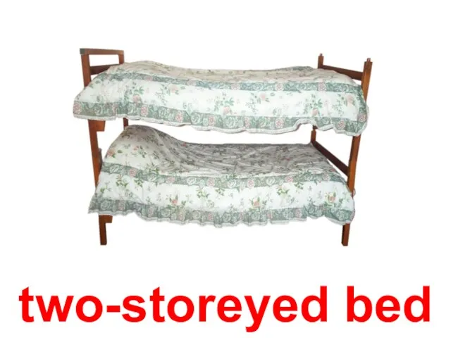 two-storeyed bed