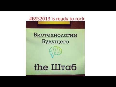 #BSS2013 is ready to rock