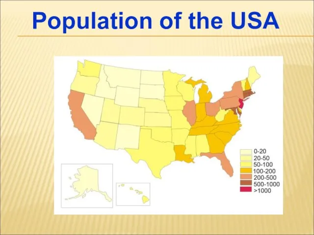 Population of the USA