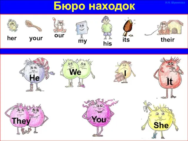 Бюро находок her our your my his its their He We I