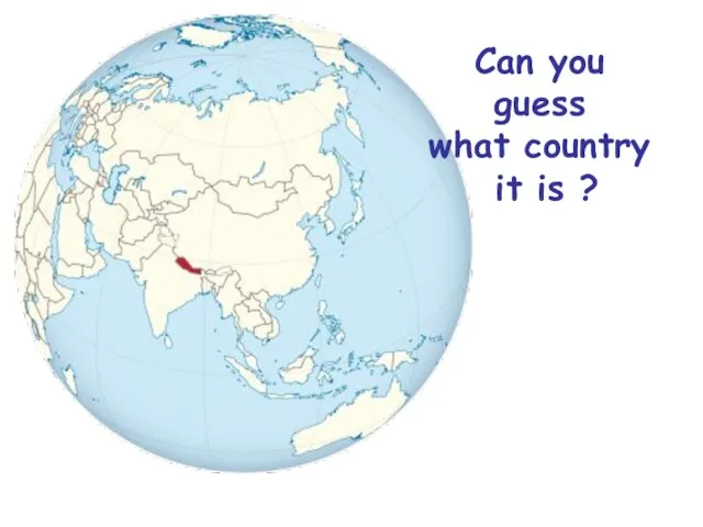 Can you guess what country it is ?