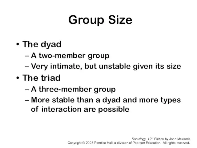 Sociology, 12th Edition by John Macionis Copyright © 2008 Prentice Hall, a