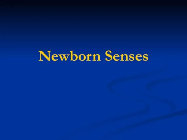 Newborn Senses