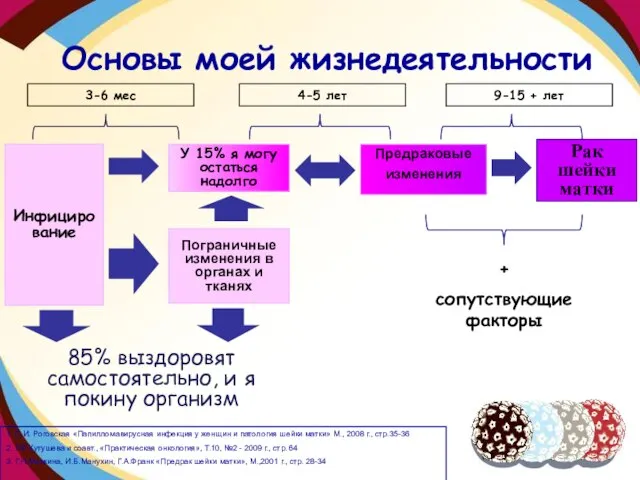 Инфицирование У 15% я могу остаться надолго Предраковые изменения Рак шейки матки