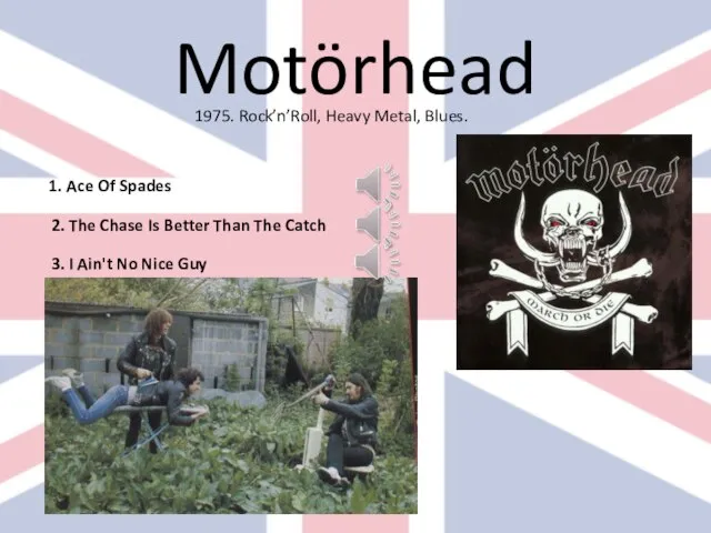 Motörhead 1975. Rock’n’Roll, Heavy Metal, Blues. 1. Ace Of Spades 2. The