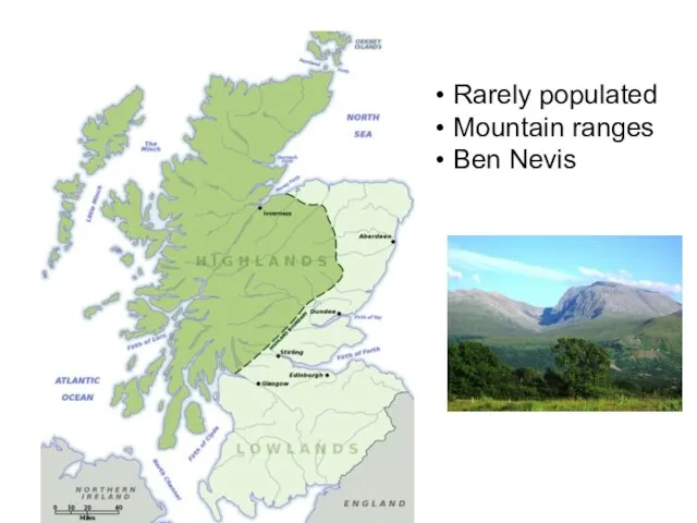 Rarely populated Mountain ranges Ben Nevis