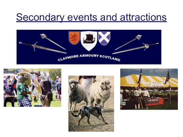 Secondary events and attractions
