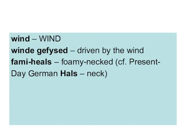 wind – WIND winde gefysed – driven by the wind fami-heals –