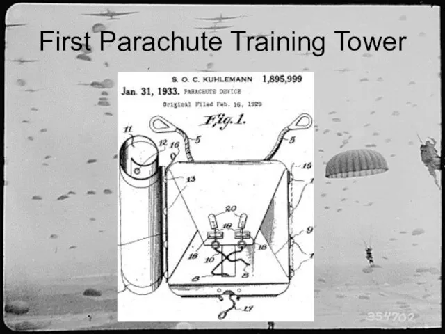 First Parachute Training Tower