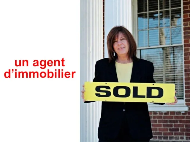 un agent d’immobilier