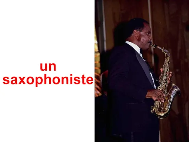 un saxophoniste