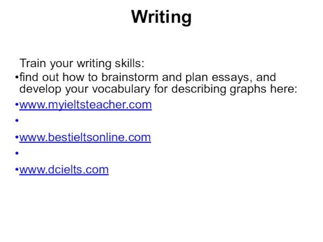 Writing Train your writing skills: find out how to brainstorm and plan