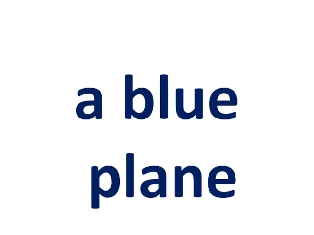 a blue plane