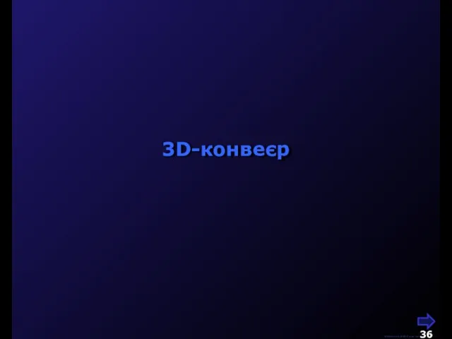 М.Кононов © 2009 E-mail: mvk@univ.kiev.ua 3D-конвеєр
