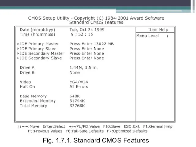 Fig. 1.7.1. Standard CMOS Features