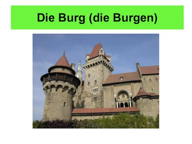 Die Burg (die Burgen)