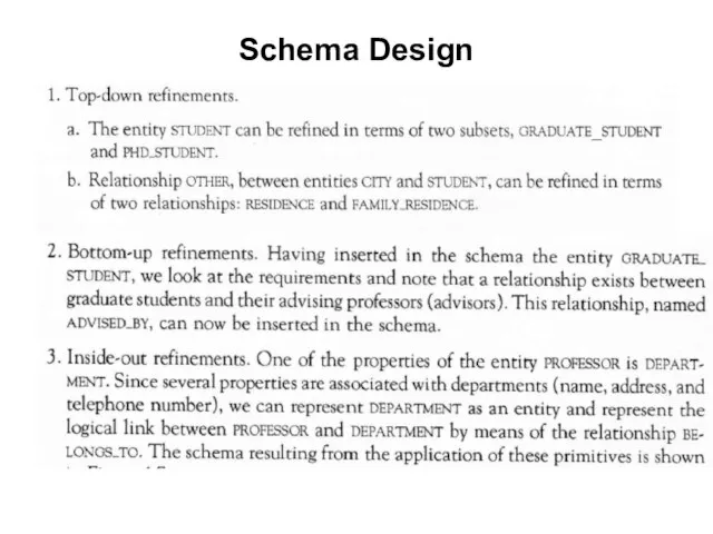 Schema Design