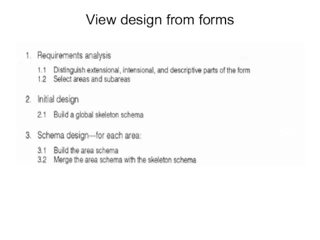 View design from forms