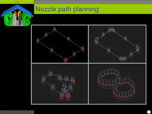 Nozzle path planning