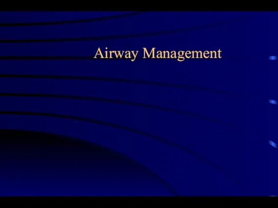 Airway Management